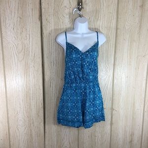 BeBop Crochet Trim Spaghetti Strap Romper L